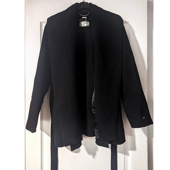 NEW! Soia & Kyo | Gabby Wool Tie-Waist Coat - Picture 6 of 16